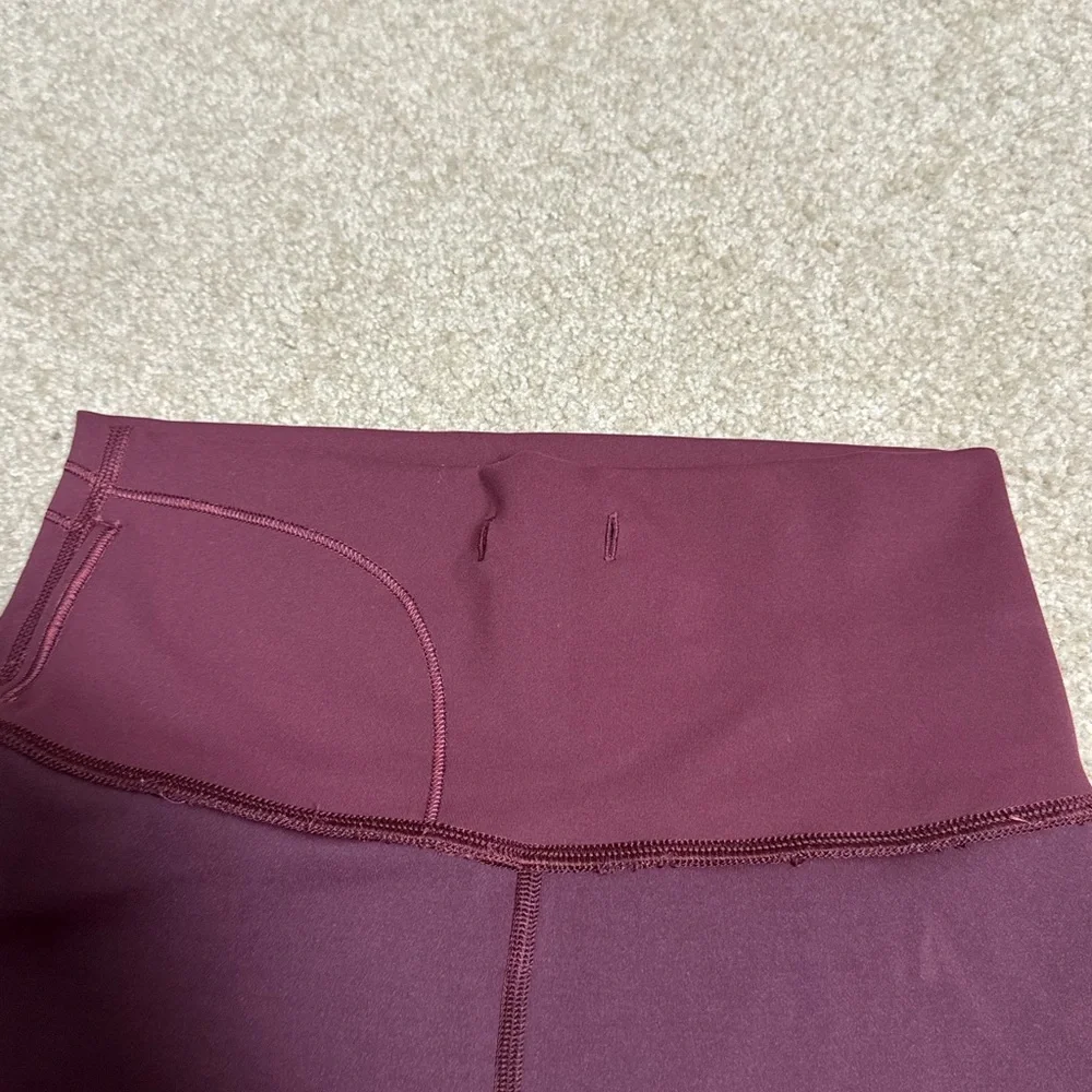 Lululemon Athletica Red Athletic Shorts High-Waisted Performance - Picture 3 of 5